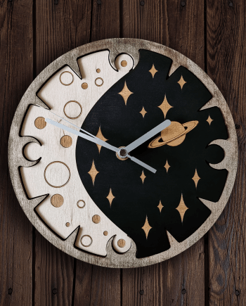 Midnight Moon wall clock