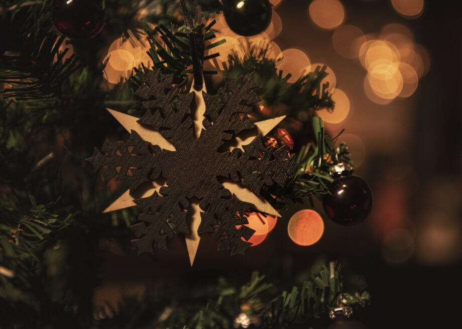 Snowflake wall ornament