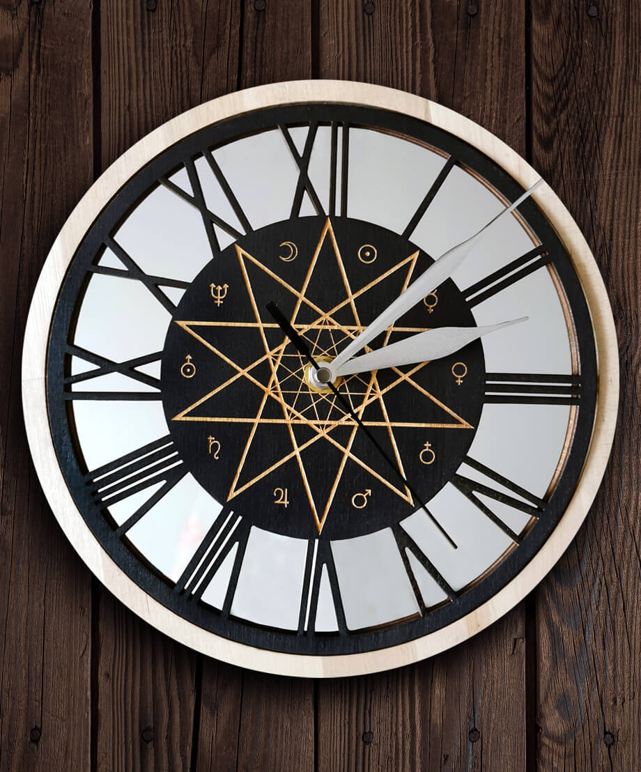 Witchcraft wall clock